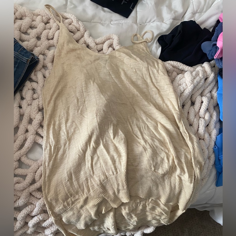 Free People long tank (beige)